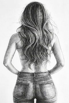 Woman in denim by Frank Heinz