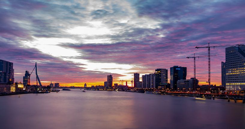 Rotterdam au coucher du soleil par Nicolette Uchtmann