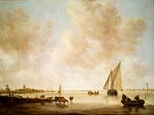 Riverscape with Fishermen, Jan van Goyen, Jan van Eyck by Masterful Masters thumbnail