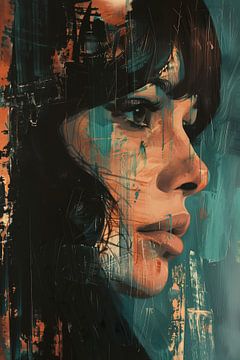 Retro portrait of a woman by Lauren Wilde