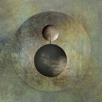 Modern Abstract. Minimalisme met Cirkels. 7 van Alie Ekkelenkamp