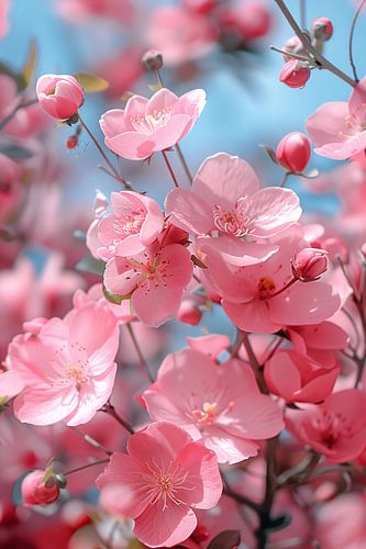 Zachtroze Bloesems in Lentezon