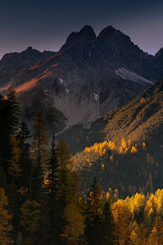 Beautiful autumn colors during the fall in Switzerland .