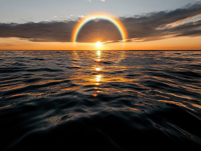 Sonnenkreis von fernlichtsicht