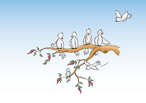 twittervogels sur Miekie's Wereld