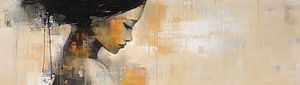 Frau Gold Abstrakt | Silent Muse Fusion