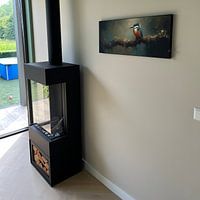 Klantfoto: IJsvogel | ijsvogel van Blikvanger Schilderijen, als artframe