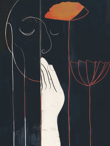 Böhmische Illustration, modern und abstrakt