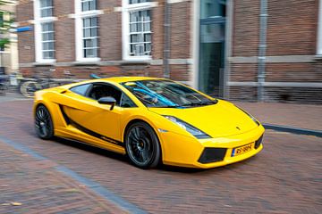 Lamborghini Gallardo Superleggera sports car driving fast by Sjoerd van der Wal Photography