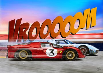 Ford GT40 vs Ferrari 330 van Theodor Decker