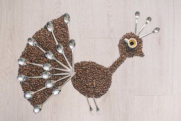 Peacock coffee von Elianne van Turennout