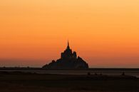 Mont Saint-Michel silhouet van Thijs van den Broek thumbnail