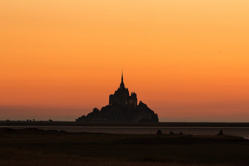 Mont Saint-Michel silhouet van Thijs van den Broek