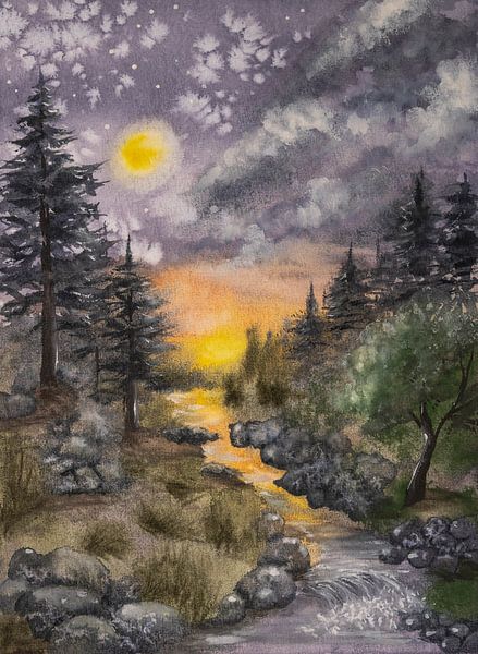 Aquarel part 141 van Tania Perneel