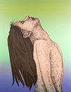 Woman With Long Hair by Helmut Böhm thumbnail