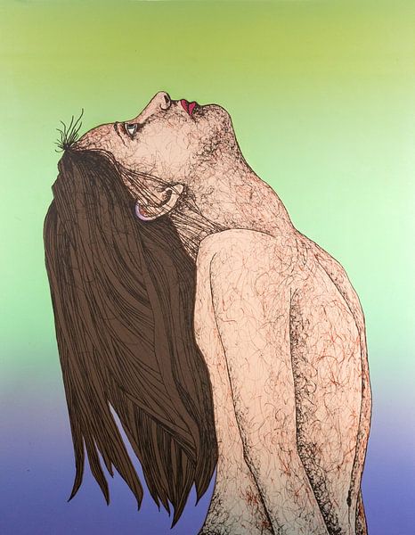 Woman With Long Hair by Helmut Böhm