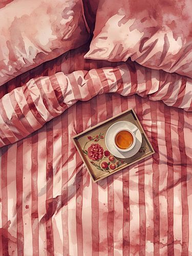 Herfstzondag in bed met thee