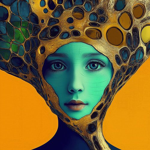 Vrouwenportret met hoofdtooi