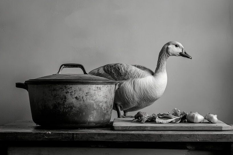 Goose and pot by Poster Art Shop