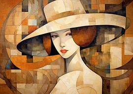 Abstract Portrait by Eye catching paintings