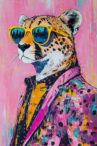 Hippe Panter met Zonnebril