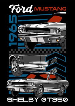 Ford Mustang Shelby GT350 Muscle Car von Adam Khabibi