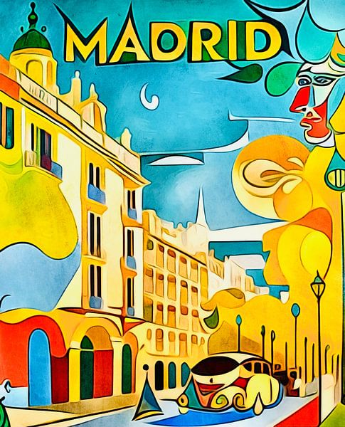 Madrid, Globetrotter by zam art