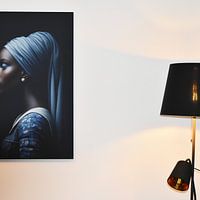 Photo de nos clients: Girl with Pearl - Delft Blue par J.O. Han, sur ArtFrame