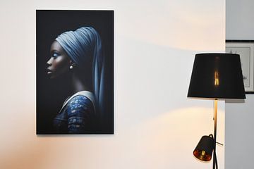 Klantfoto: Girl with Pearl - Delft Blue