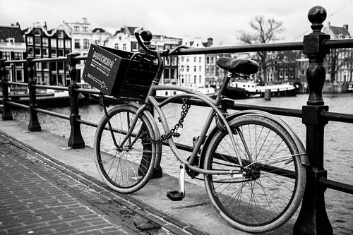 Fiets op Magere Brug