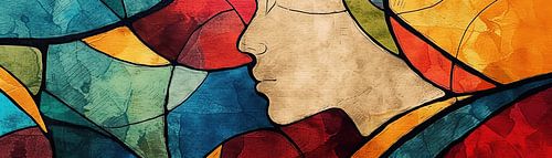 Peinture faciale abstraite | Silent Spectrum