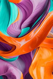 Vagues colorées de créativité sur Poster Art Shop