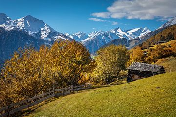 Uitzicht vanaf het Zedlacher Paradies in het Virgental van Christian Müringer