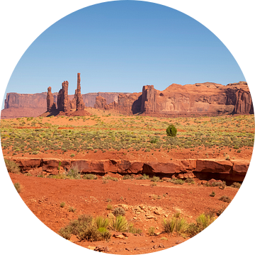 MONUMENT VALLEY Totempaal   van Melanie Viola