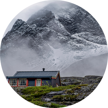 Noorwegen, de top van de Trollstigen. van Arjen Roos