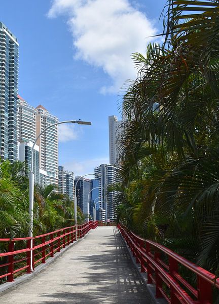 Eine Brücke aus dem Park Cinta Costera von Claude Laprise