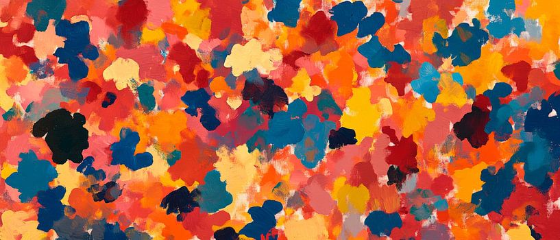 Farbige Aquarell-Musterexplosion von Poster Art Shop
