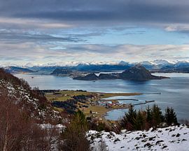 Panorama of Godøy, Sunnmøre, Møre og Romsdal, Norway by qtx