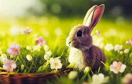 Osterhase Wallpaper Illustration 01