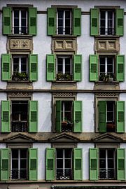 Die grünen Fensterläden in Lausanne, Schweiz von Koen Lipman