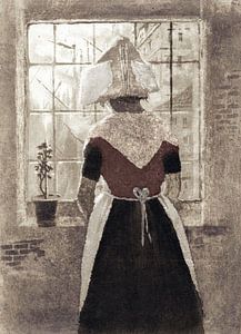 Frau am Fenster