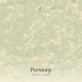 Carte d'époque de Perstorp, Suède. sur Affiches de lieux