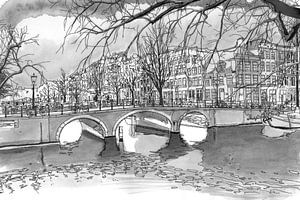 Brouwersgracht Prinsengracht Amsterdam Niederlande