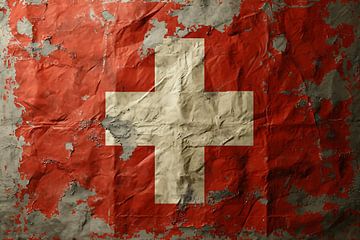 Vlag Zwitserland van fernlichtsicht