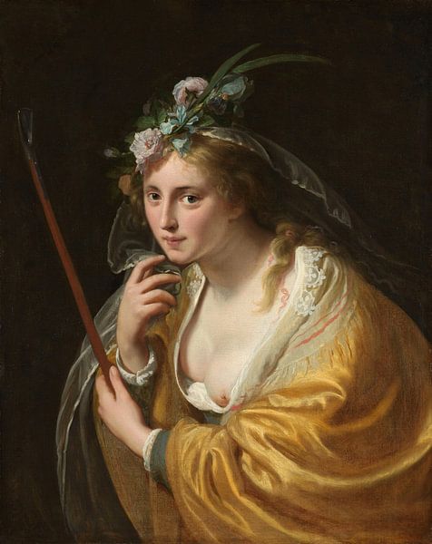 A Shepherdess, Paulus Moreelse by Masterful Masters