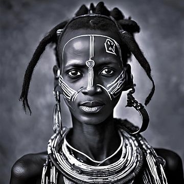 Ethiopian woman of the Hamar tribe by Gert-Jan Siesling