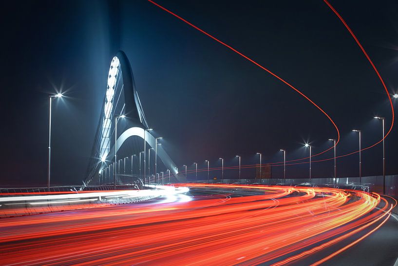 Crossing Nijmegen by Night by Nicky Kapel
