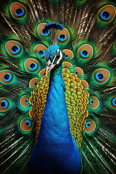 Portrait de paon par La collection ARTEO