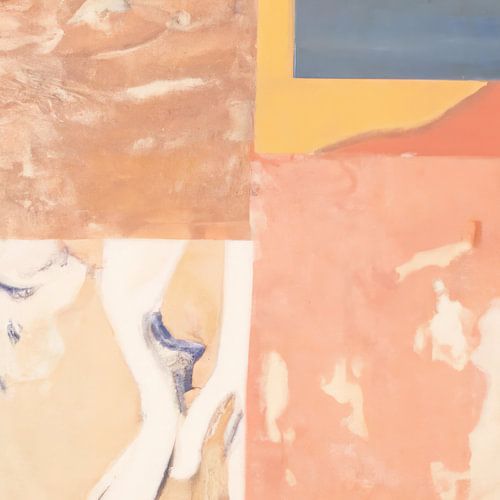 Abstraktes Wabi-Sabi in Pastell