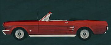 Ford Mustang Convertible uit 1964 van Jan Keteleer